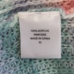 Hooked Up Pastel Stripe Sweater NWT Size XL Pink Purple Green Pastel Sweater Photo 7