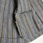 Vintage McNutt Irish Tweed Blazer Women's M Multi Stripe Shawl Collar Blue Size 6 Photo 7