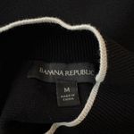 Banana Republic Black Mock Neck Sleeveless Sweater with white darts Size Medium Photo 3