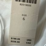 Anthropologie Midi Dress Women White Shoulder Tiered Cotton Size 6 Photo 12