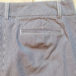 Lands' End Lands’ End| Seersucker black/white striped capris with front and back pockets Photo 7