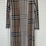 Plaid Long Sleeve Open Cardigan Multiple Size M Photo 0