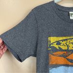 Glacier National Park Graphic Fish Print Gray T Photo 3