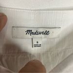 Madewell fluttered sleeve butterfly top white square neck women’s size small Photo 3