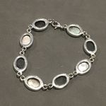 Sterling Bracelet Comprised of Alternating Links of Black Onyx & Mother of Pearl Photo 6