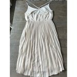 LC Lauren Conrad Lauren Conrad Women's Dress Up Shop Collection Pleated Metallic Dress size 8 Photo 3