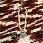 RARE Vintage Sarah Coventry Angel Cherub Goddess Braided Twisted Rope Necklace w/ interchangeable 2nd pendant #coquette #cottagecore #whimsical #goddess #fairycore Gold Photo 1