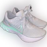 Nike FlyKnit 3 React Infinity Run Street Running Shoes Mint Pure Platinum Foam 7 Photo 2
