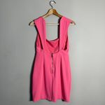 Hello Molly  Utter Magic Mini Dress Womens Medium 6 Pink Open Back Cocktail Party Photo 4