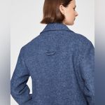 Club Monaco  Cozy Shirt Jacket in Heather Blue, Size XL New w/Tag Retail $249 Photo 4