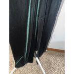 Women's Dark Green Velvet V Neck Long Sleeve Long with Slit Dress size Small Photo 4