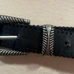 Western Style Buckle Vegan Leather Belt Cowgirl Size Small/Medium Black Photo 3