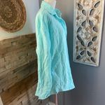 Vitamin A  Turquoise Button-Down Shirt dress size S Photo 2
