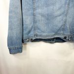 Old Navy Medium Jean Jacket Classic Denim Blue Trucker Cotton Womens Solid 1074 Photo 5