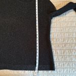 Eileen Fisher Sweater Women LG Merino Wool Blend Black Metallic Dressy Party EUC Photo 10