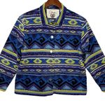 Chico's Anniversary Collection Southwestern Aztec Denim Jacket Size 2 or L Photo 7