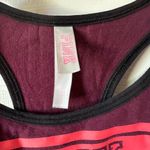 PINK Maroon sports bra Photo 1