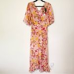 ByTiMo Floral Ruffle Wrap Dress Pink Photo 4