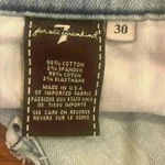 7 For All Mankind  Bleached White Washed Distressed Mom Shorts size 30 Acid Wash Photo 6