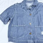 Lee Blue Denim Cropped Top Photo 4