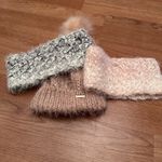 Skechers  Women's Knit Beanie and Headbands Set - Tan, Pink, Gray Photo 3