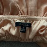 City Studio Orange Ruched Halter Mini Dress Photo 2