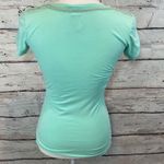 Buttons CRAFTY COUTURE T-Shirt Patchwork Light Green Purple & Pink w -PS Photo 3