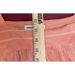 Sonoma  Size 2X Peach White Stripe Cotton Top Shirt Square‎ Neck Flutter Sleeves Photo 8