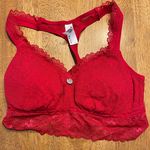 DKNY Sports Bra Small Red/lace/padded Photo 0