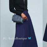 Anthropologie ’s Maeve Heavy Knit Pastel Midi Skirt, Navy Floral Size S Photo 3