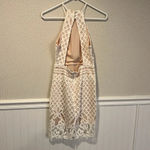Lulus Lulu’s Steal a Kiss White Lace with Nude lining dress size small Photo 5