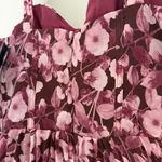Lulus NWT LULU’S Illustrious Aura Plum Purple Floral Bustier Tie Strap Maxi Dress L Photo 12
