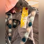 Free People  NWT Embellished Puffs High Low Cotton Top Size Size M Photo 10