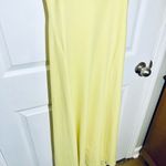Susana Monaco Maxi Dress Nylon Stretch Fit & Flare Yellow Sz L Photo 7