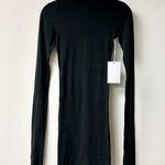 NWT Helsa Long Sleeve Turtleneck Bodycon Mini Dress Black Women's Size XXS Photo 0