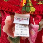 Vintage 90s 2 piece Short Set Floral Red Button Up Size 2X Photo 5