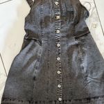 Free People Black Wash Denim Dress Size Small Photo 0