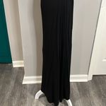Loveappella  black maxi v neck jersey dress - s Photo 9