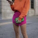 ZARA  HOT PINK SATIN EFFECT MINI SKIRT Size Small Photo 3