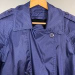 Amanda Smith Vintage Trench Coat Petite 6 Gingham Purple Black Women Jacket Belt Photo 15