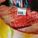 Jams World Hattie Dress Island Bisc Print tiered rayon short sleeve dress XXL 2X Photo 8