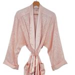 Victoria's Secret VICTORIA’S SECRET Vintage Gold Label Silky Paisley Pink Robe Size M Photo 2