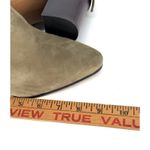 Banana Republic  Womens Sz 7 Canton Olive Green Suede Tie Ankle Boots Block Heel Photo 6