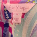 Lilly Pulitzer Graycee Oh My Guava Pink Multicolor 100% Silk Cami Top Size M Photo 4