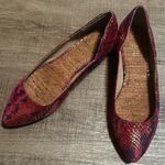 Kenneth Cole cork flats metallic snake print pink, gold size 7.5 preowned Pink Photo 2