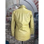 Fingerhut Vegan leather Jacket gun Mustard vintage 1970s Tan Size 14 Photo 9
