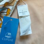 Cupshe  Neutral Floral Print Low Rise Hipster Bikini Swim Bottoms Size L Photo 4