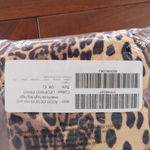 ASOS DESIGN Mix Match Rib High Leg High Bikini Bottoms Leopard Print UK 12 Brown Size 8 Photo 4