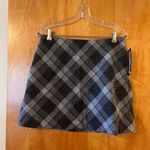 Kohls Vintage 35th & 10th Charcoal Gray Purple Diagonal Short Skirt Lined Sz 11 Photo 0