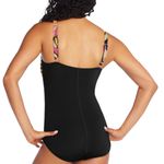 Speedo Women's Fandango Pink Printed Square Neck One Piece Swimsuit, Size 8, NWT Photo 3